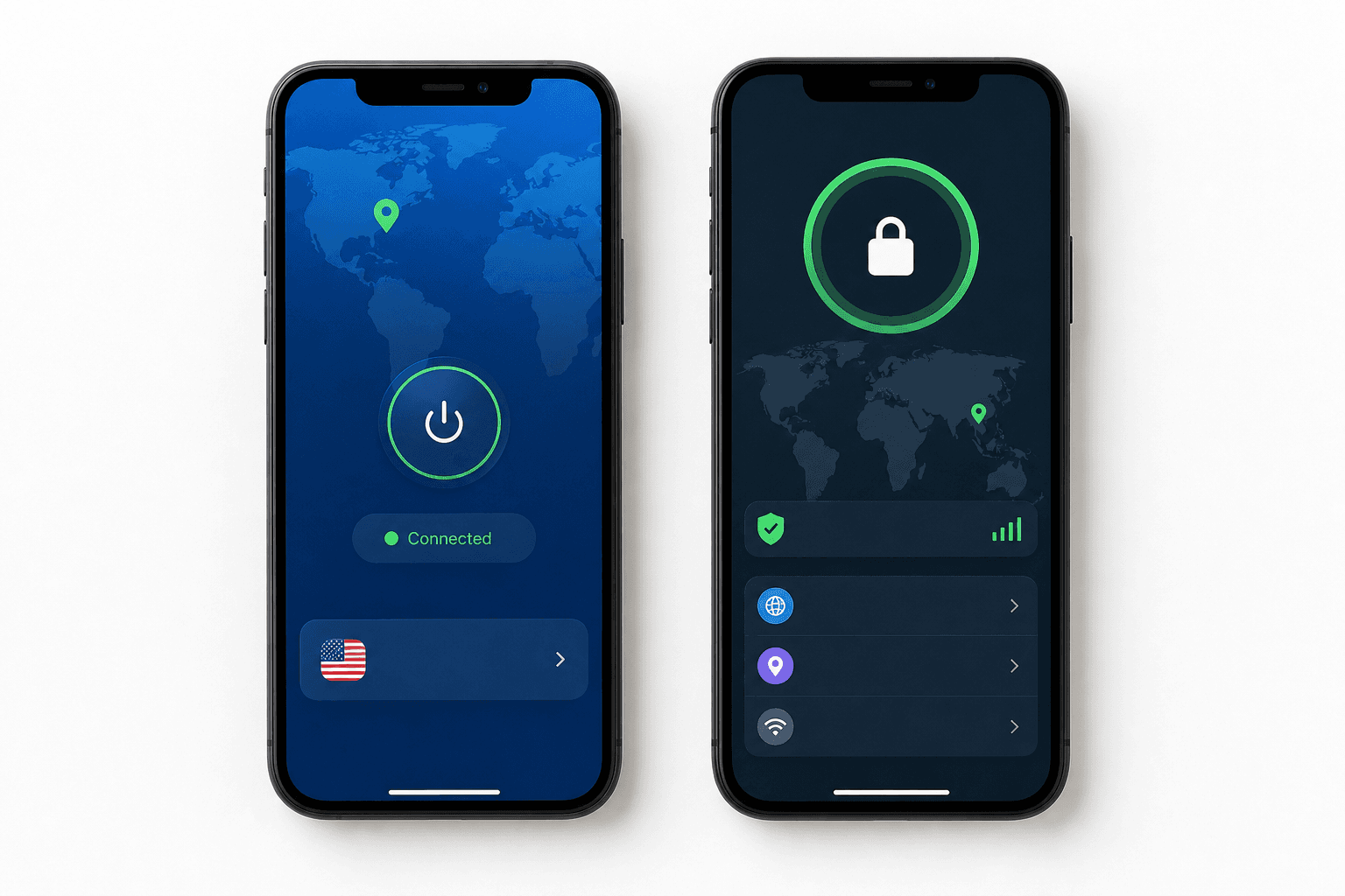 Laptop met netwerkverbinding die het vpn vs proxy verschil visueel toont op een bureau